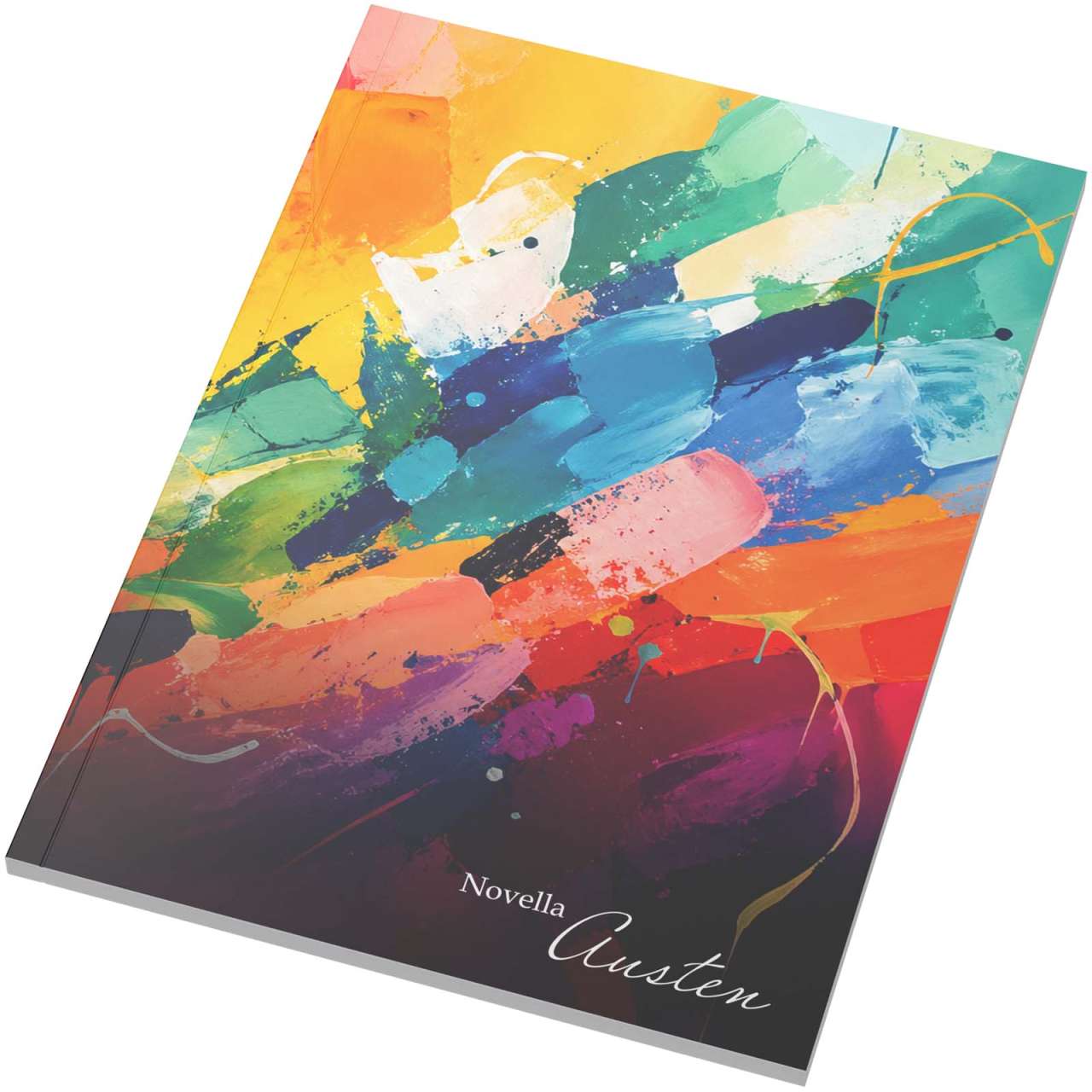 Novella Austen Notizbuch im A5-Format mit Softcover – 50 linierte Blätter