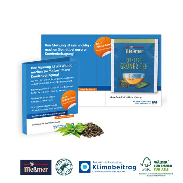 WERBE-KLAPPKARTE MIT PREMIUM-TEE