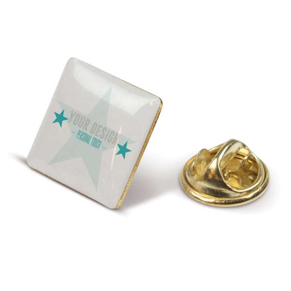 Metall Pin, quadratisch 15 x 15mm