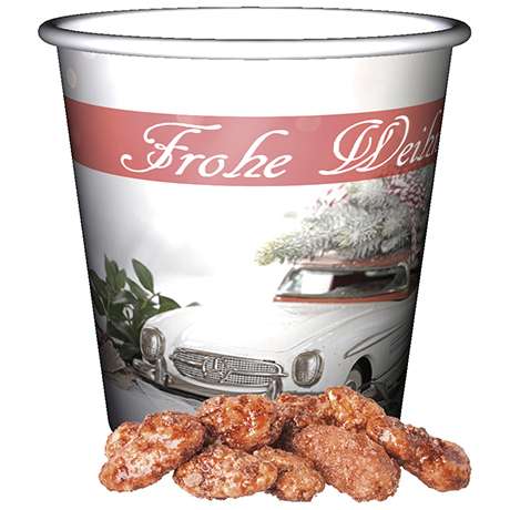 Feuergebrannte Mandeln, ca. 40g, Snackbecher Mini