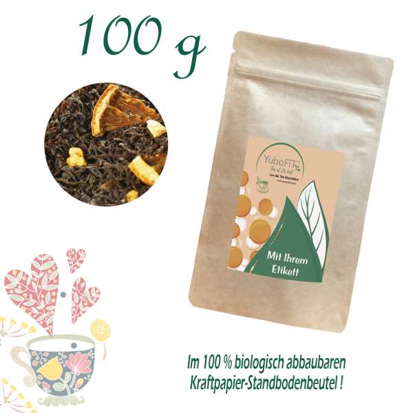 YuboFiT® Schwarzer Tee ORANGE SYMBIOSIS