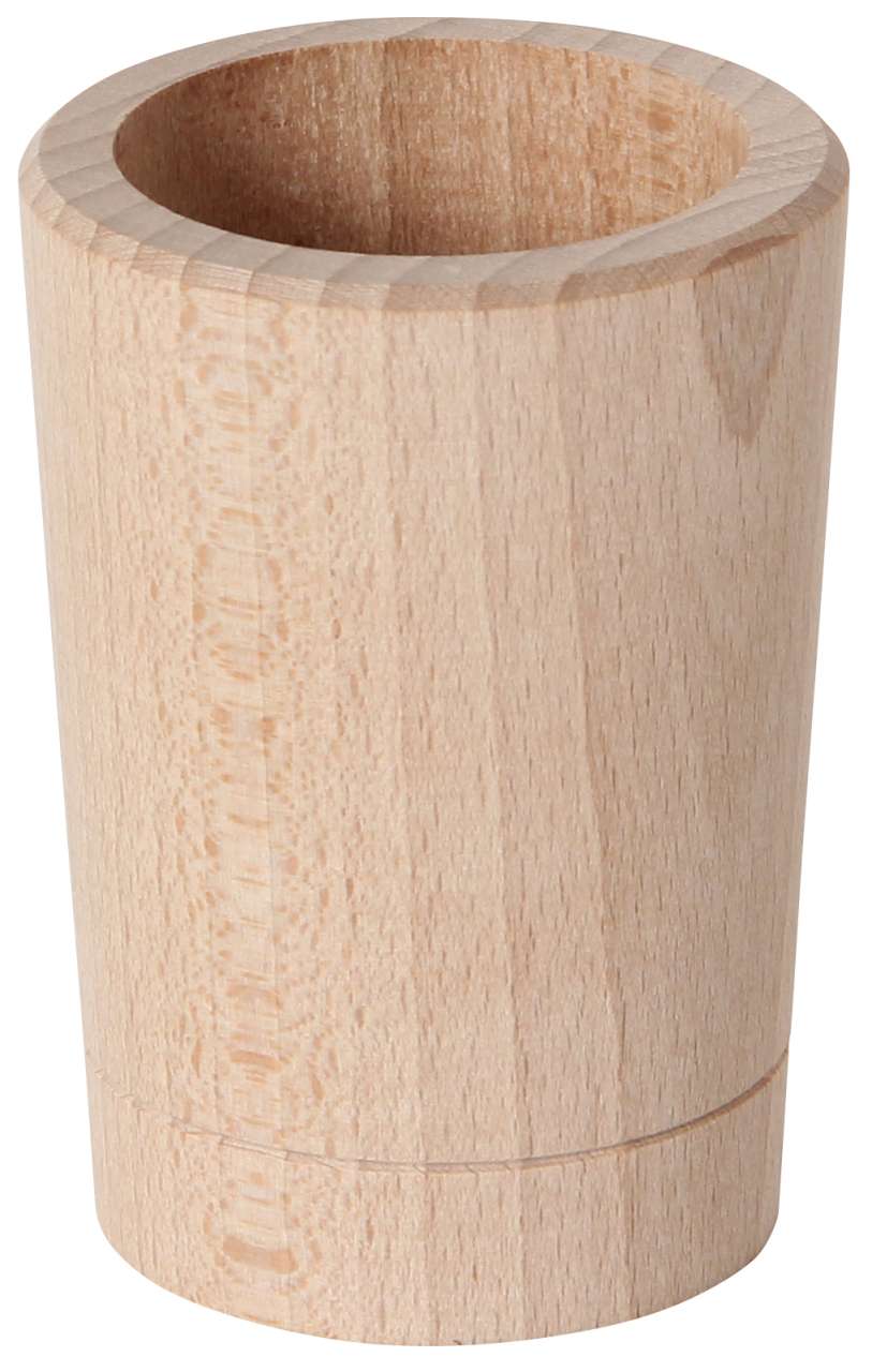 Würfelbecher Holz natur