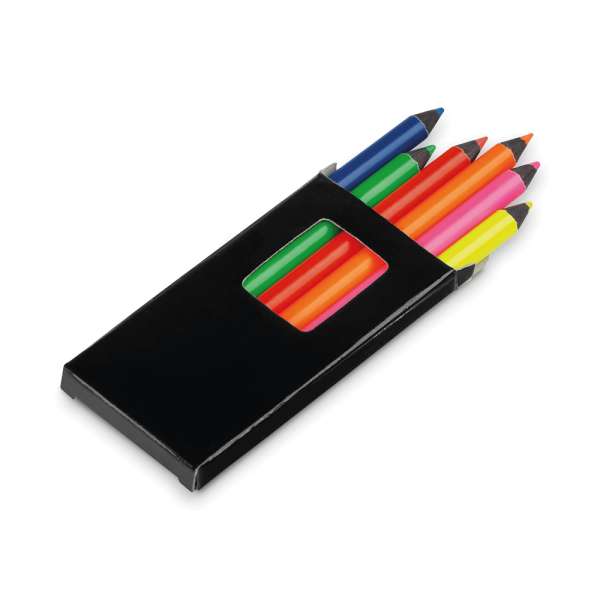 MEMLING Bleistiftbox mit 6 Buntstiften