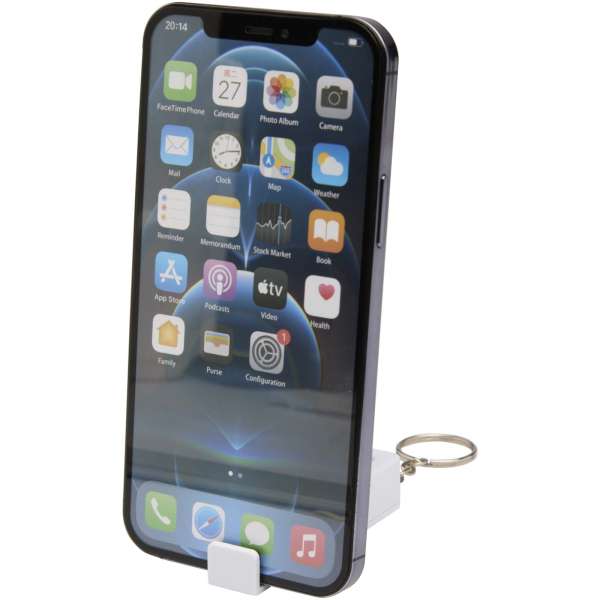 Aggia Telefonladestation aus recyceltem Kunststoff mit Fidget-Toy