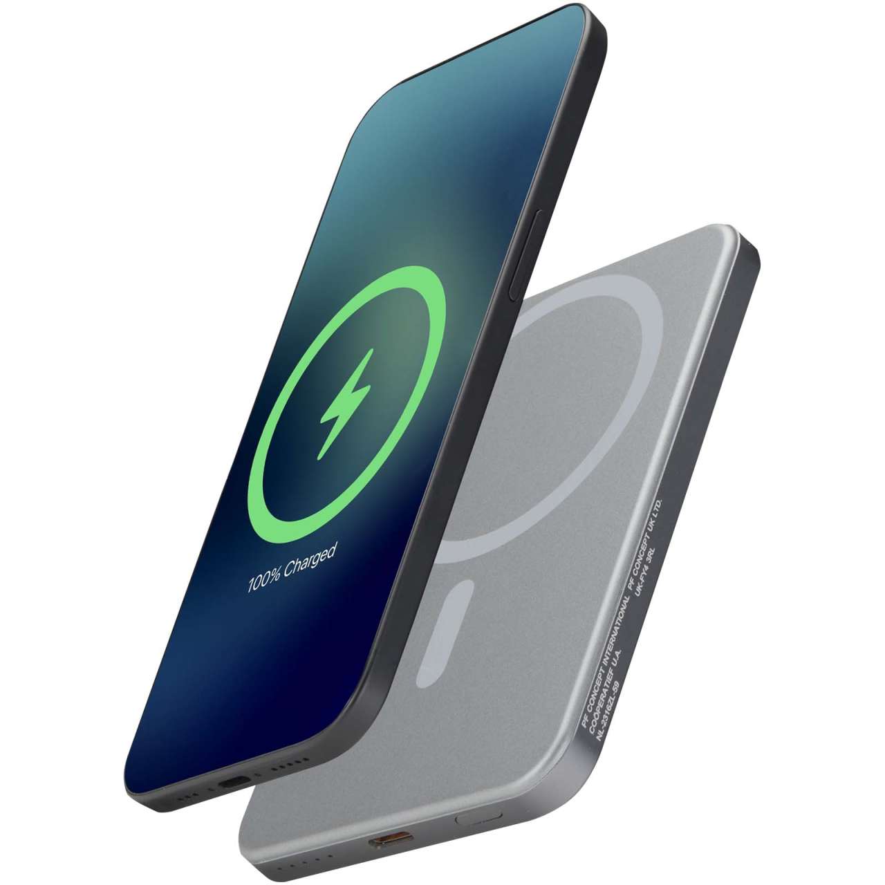 Avis 5000 mAh RCS Powerbank aus recyceltem Aluminium mit Magnetfunktion