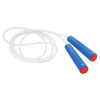 Griff Blau, Deckel Rot, Seil Weiß