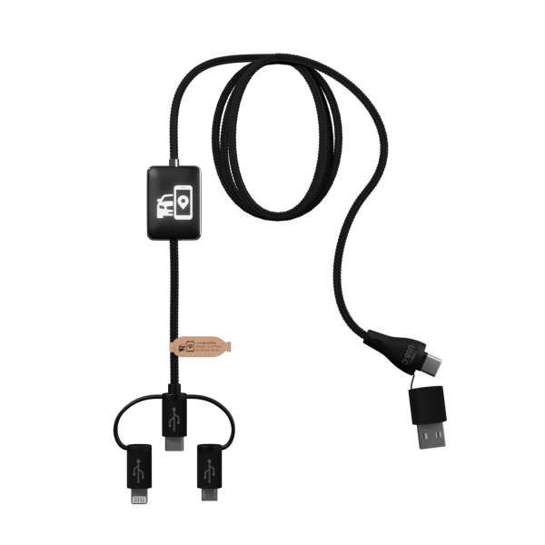 SCX. design C48 CarPlay 5-in-1 Ladekabel mit Leuchtlogo