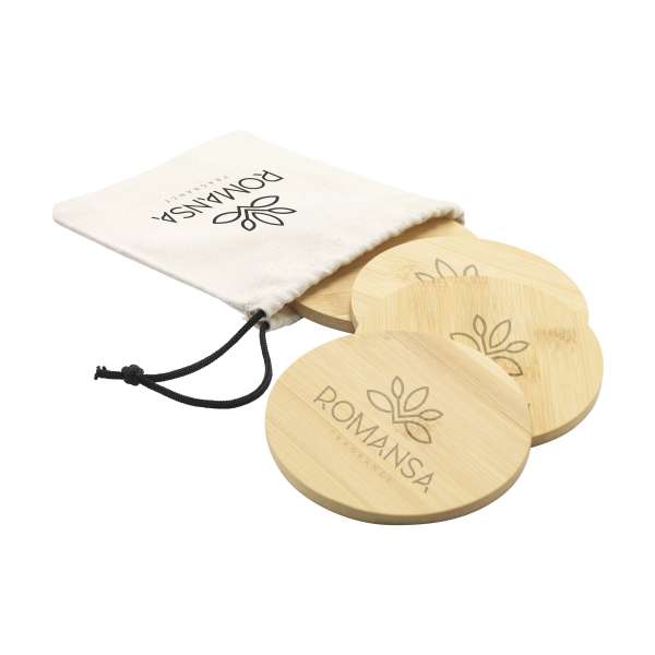 Bamboo Coaster Set Untersetzern