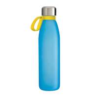 Flasche cyan, Ring gelb