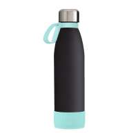 Flasche schwarz, Ring mint, Hülle mint