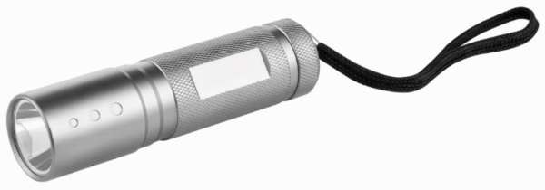 Metmaxx® LED MegaBeam Taschenlampe "Safe2GoCompact" titan