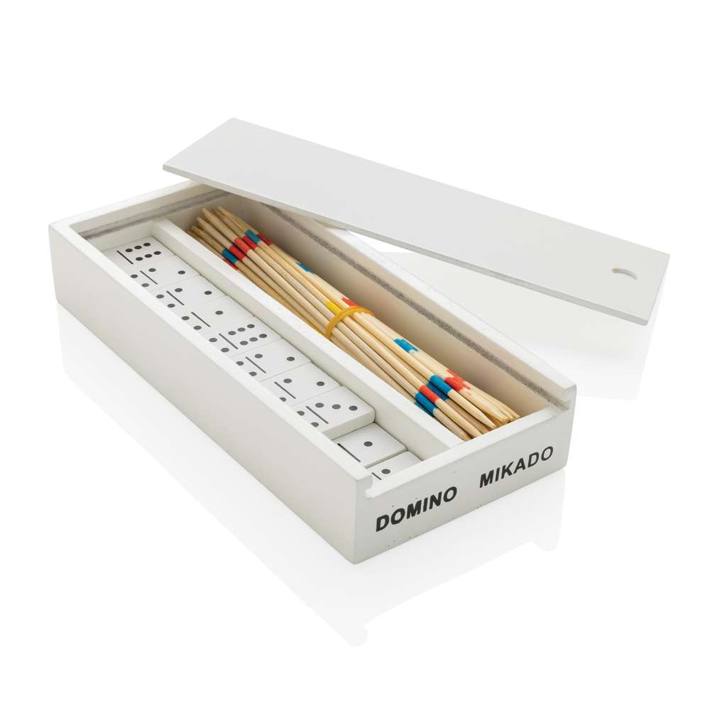 Deluxe Mikado / Domino Set in Holzbox