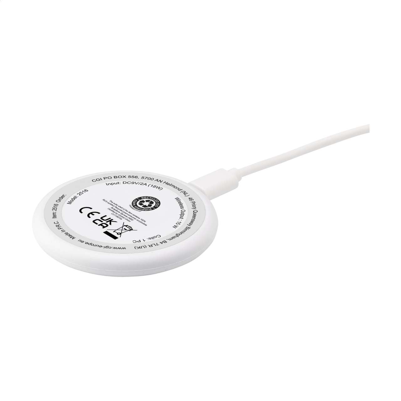 All-in-one RCS Recycled 15W Magnetic Wireless Charger
