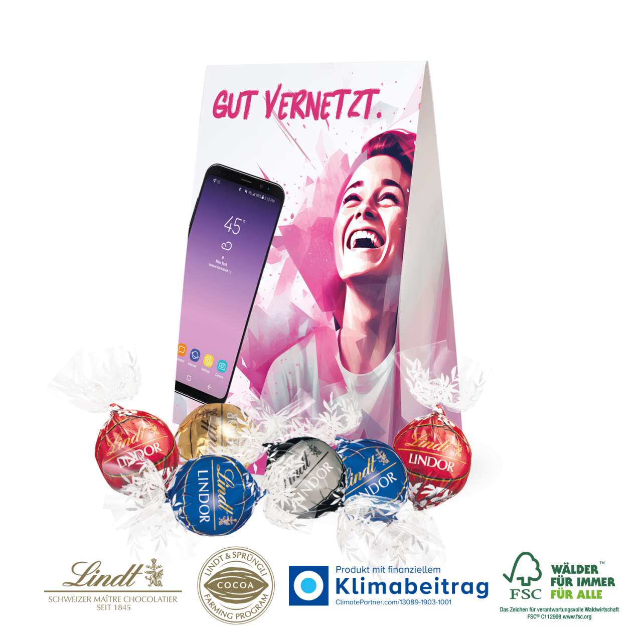 WERBETASCHE MIT SÜßER FÜLLUNG