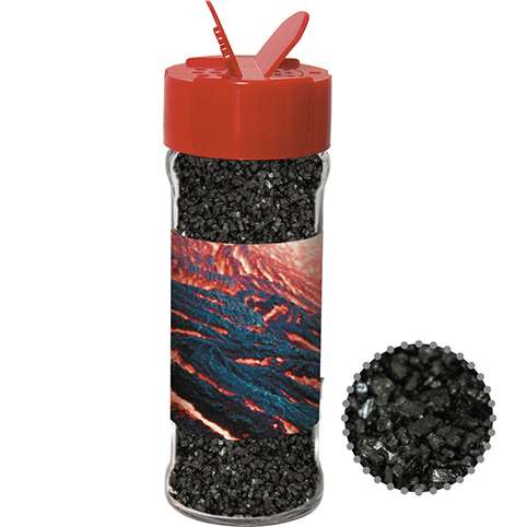 Gewürzmischung Black Lava Salz, ca. 80g, Glas mit Streuaufsatz