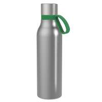 Flasche silber, Ring grün