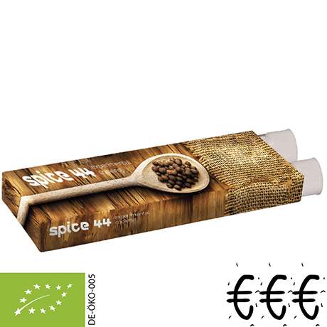 Verschiedene Gewürzmischungen Bio und nicht Bio (Kategorie 3), 10-20g, 2er Set Reagenzglas in Faltsc