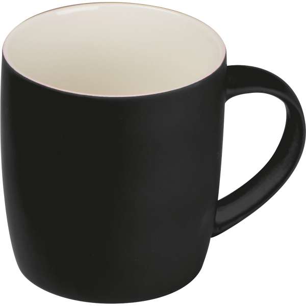 Tasse aus Porzellan, außen gummiert, 300ml