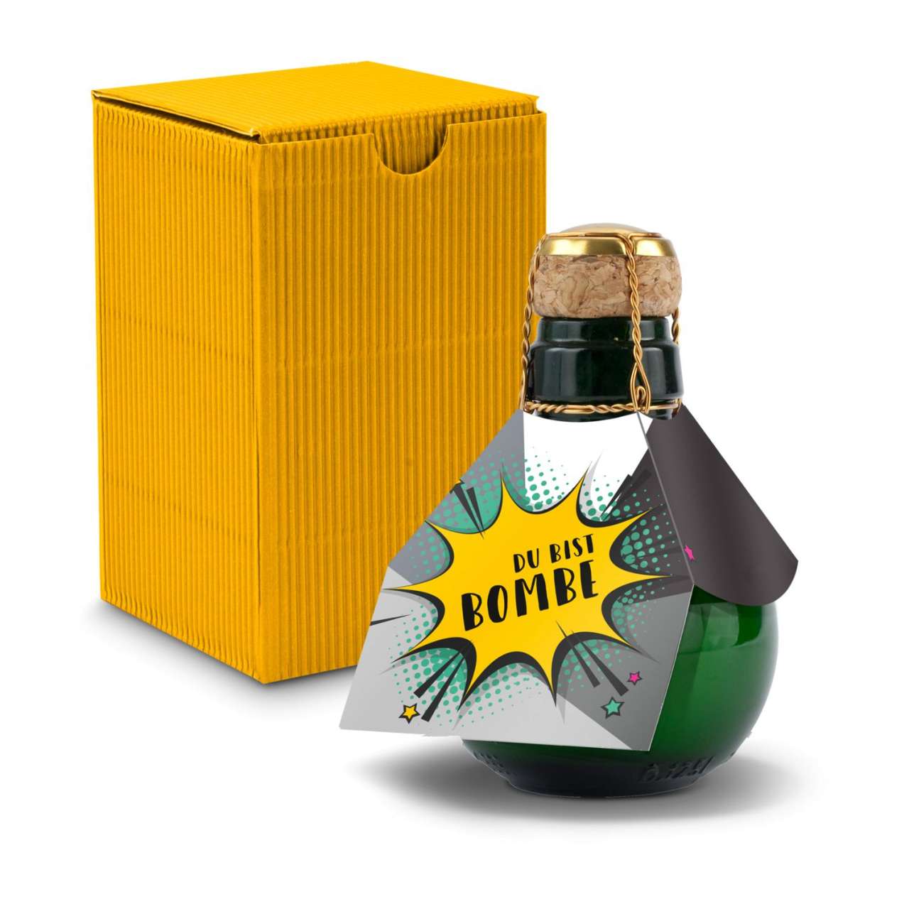Kleinste Sektflasche der Welt! Du bist Bombe - Inklusive Geschenkkarton in, 125 ml