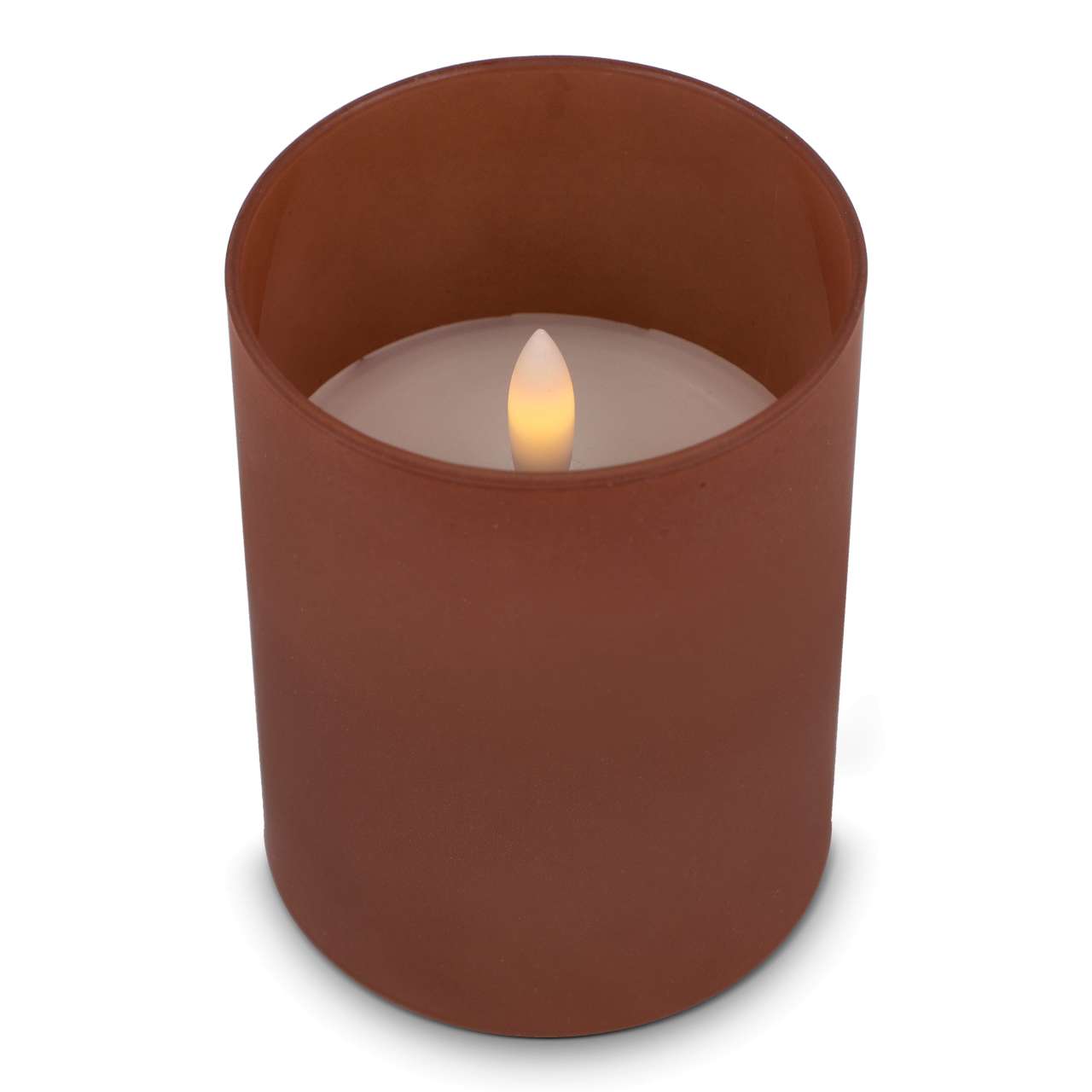 Nyelle Wiederaufladbare LED-Wachskerze im Glas