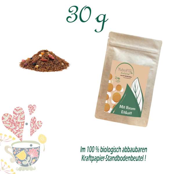 YuboFiT® Rotbuschtee Goji-Cranberry-Granatapfel