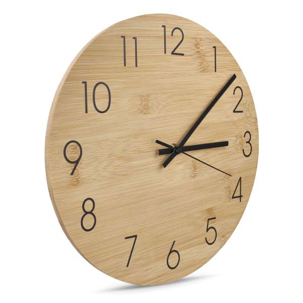Wanduhr Bambus