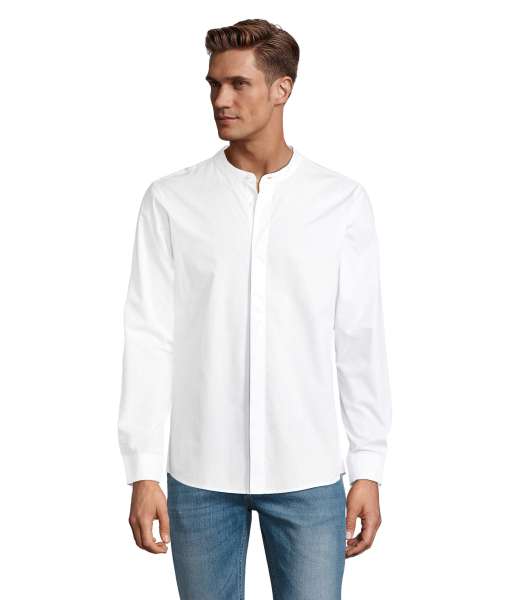 Bart Men Mao Collar Shirt