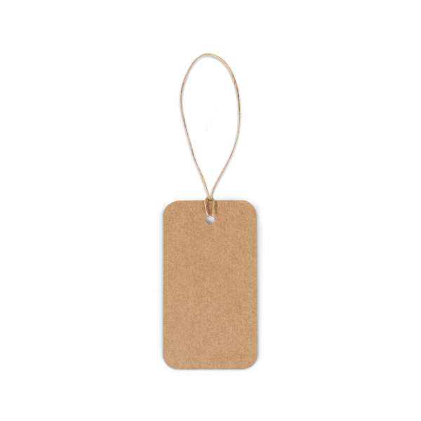 LABEL RECTANGULAR Rechteckiges Etikett aus 100% Recyclingpapier (700 g / m²)