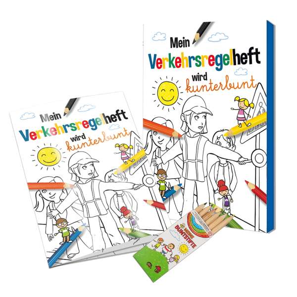 Malbuch / Mal-Set A6 - Verkehr