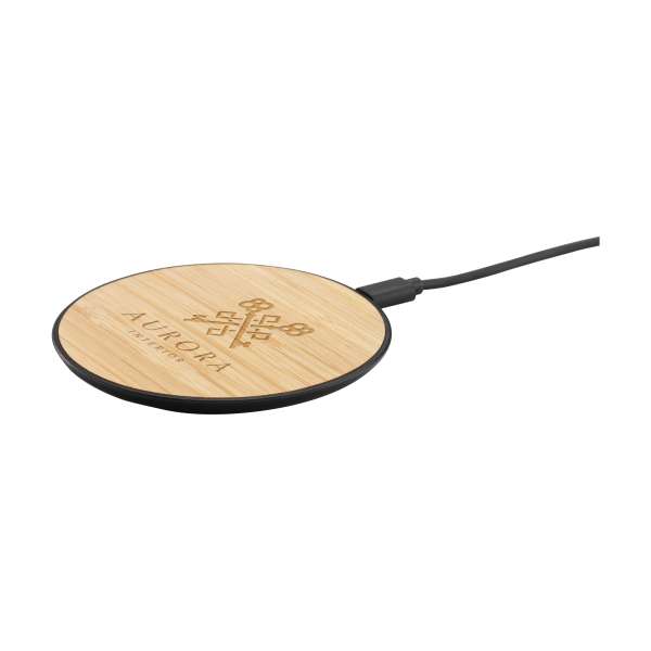 Bamboo 15W Wireless Fast Charger Schnelladegerät