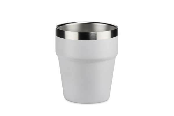 Becher aus recyceltem Edelstahl MAKEL 300 ml