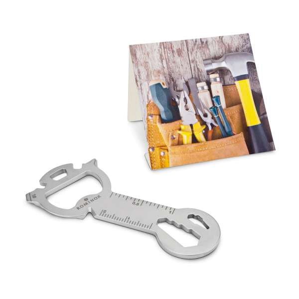 Geschenkartikel: ROMINOX® Key Tool Funktionen) im Motiv-Mäppchen Werkzeug