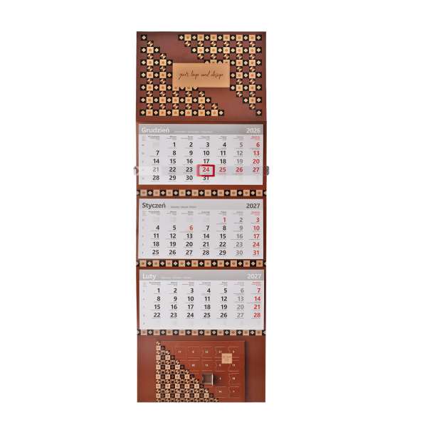 Wandkalender Advent Choco Plus