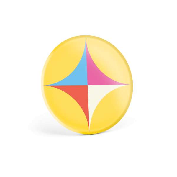Button P'IN 9 Button P'IN 9 Runder Pin mit Broschennadel
