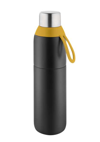 Metmaxx® Thermobecher "CremaExtensaNero" schwarz / Ring schwarz