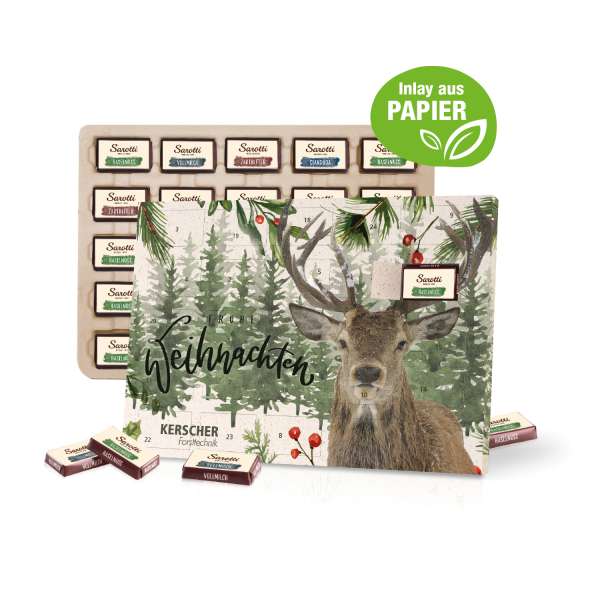 Tisch-Adventskalender Sarotti "Business Exklusiv", Inlay aus Papier