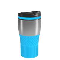 Becher silber, Ring cyan, Hülle cyan