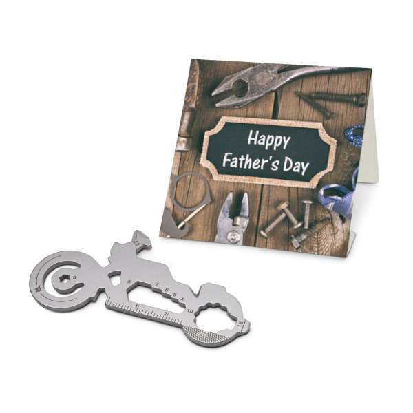 Geschenkartikel: ROMINOX® Key Tool Funktionen) im Motiv-Mäppchen Happy Father's Day