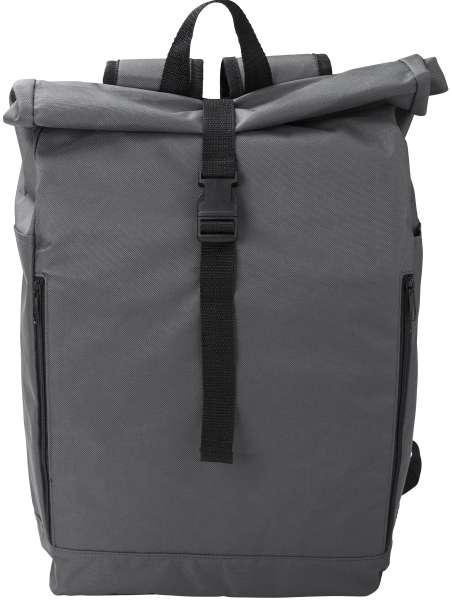RPET-Polyester (600D) Rucksack mit Rollverschluss Evie