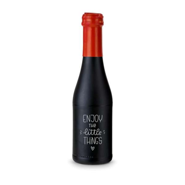 Promo Secco Piccolo - Flasche schwarz matt - Kapselfarbe, 0,2 l