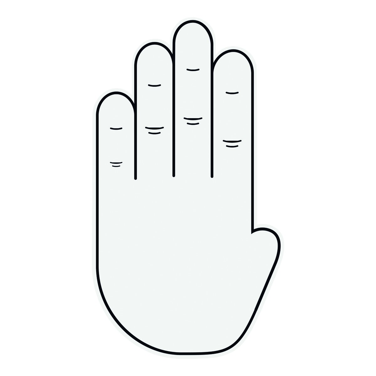 Winkehand aus Schaumstoff HIGH FOUR