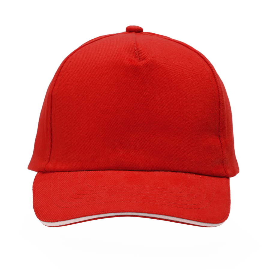 Cap 5 Panel mit Klettverschluss gebürstet