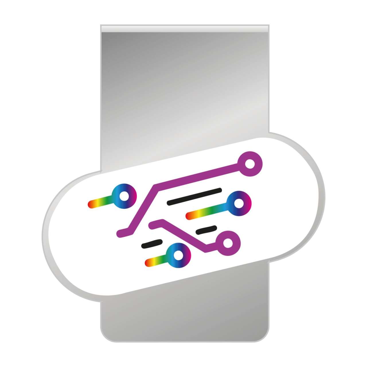 ROMINOX® Mehrweg-Büroklammer Shape Clip Variante, idealer Mailingartikel für Dokumente, bis zu 18 Se