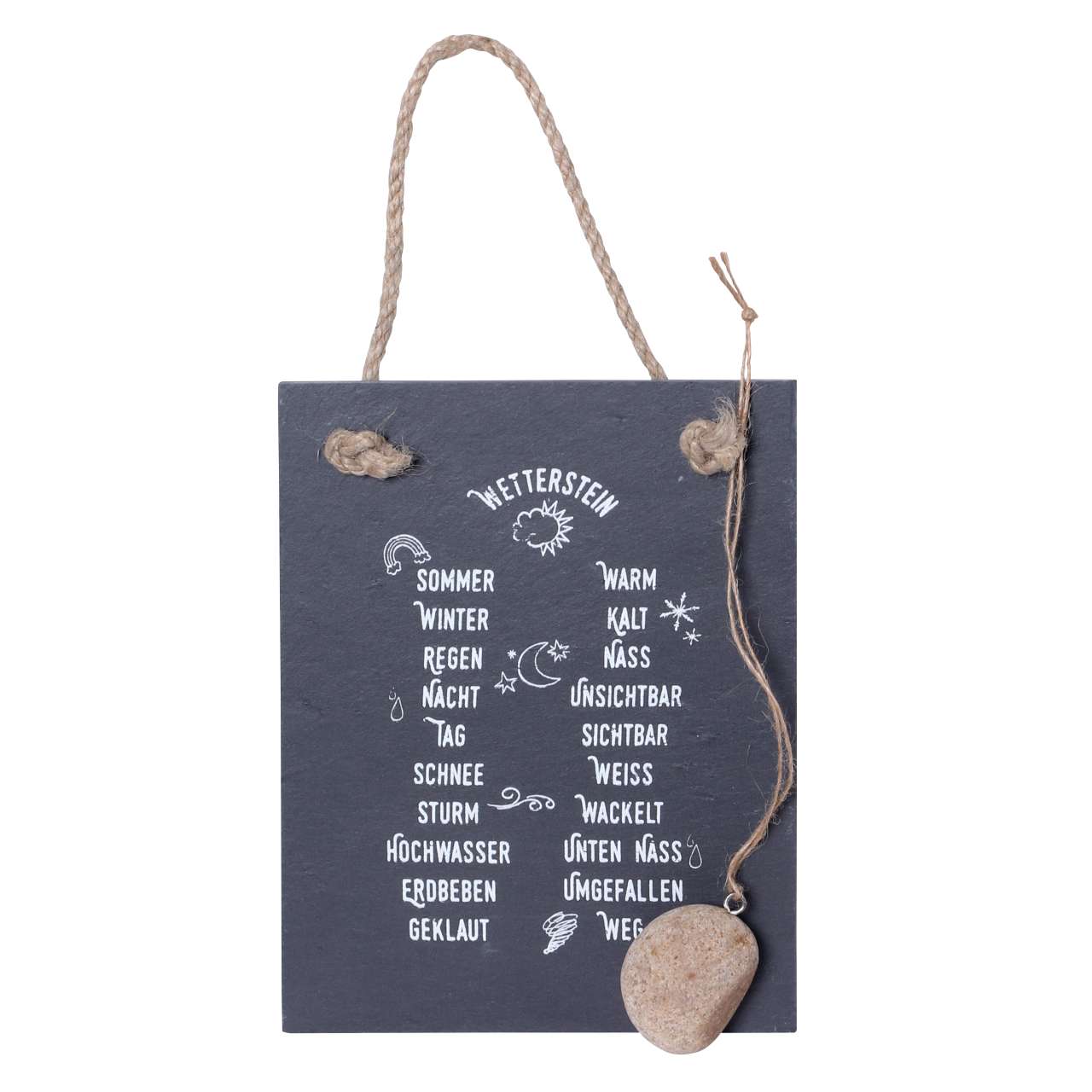 Wetterstein aus Schiefer