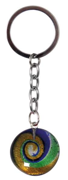 Schlüsselanhänger Glasschnecke, sortiert