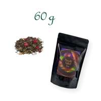 Standbodenbeutel, Aromabeutel, glänzend-schwarz, ohne Fenster, Inhalt 60 g