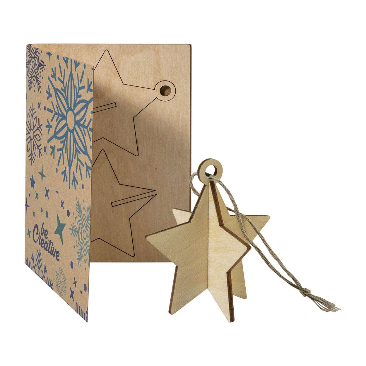 Weihnachtskarte, Stern FestiCard Kraft