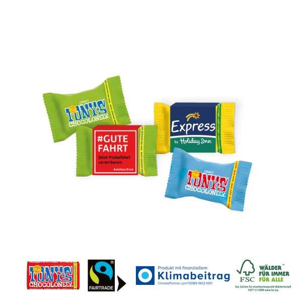 TINY TONY'S IN WERBEBANDEROLE