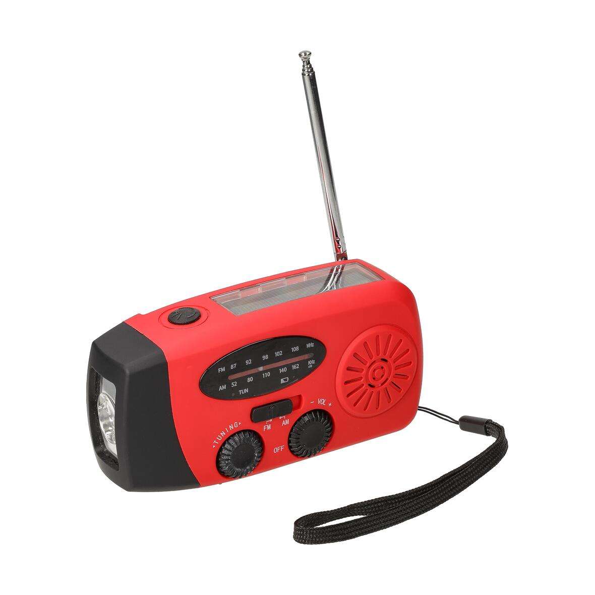 Kurbelradio mit Taschenlampe 