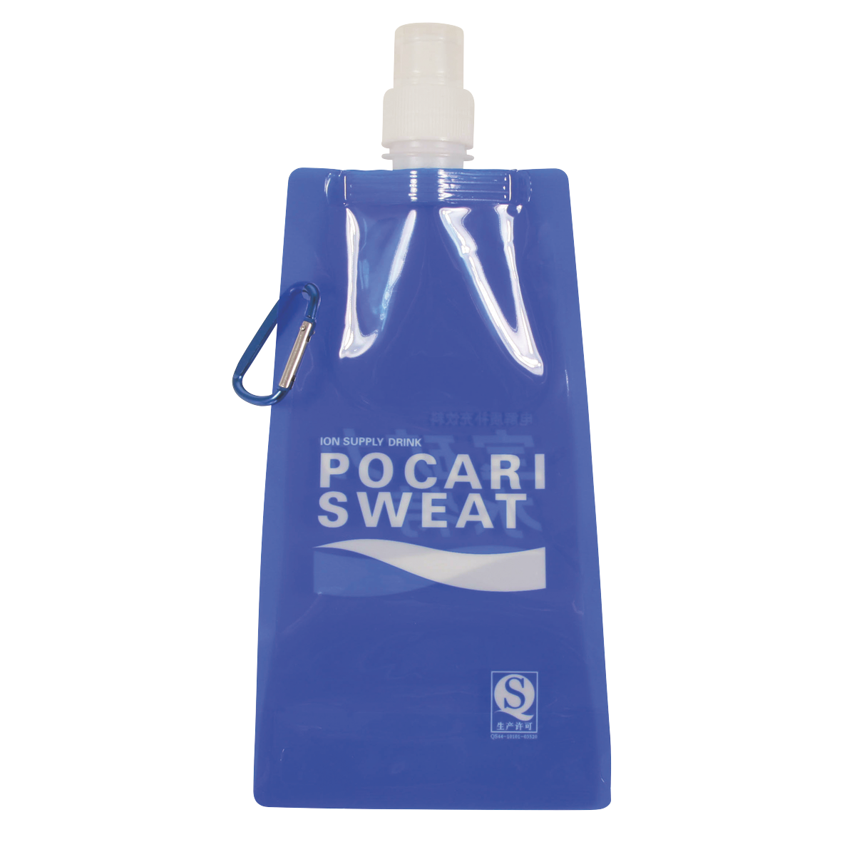 Wasser-Sachet mit Karabinerhaken 500 ml leer